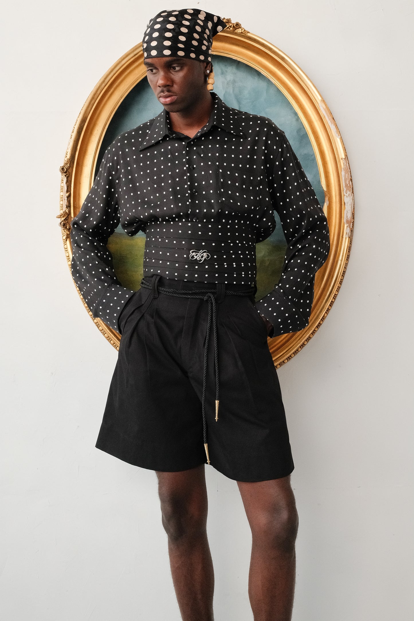 Pleated Shorts - Black