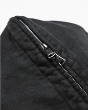 Full Zip Hoodie-Black