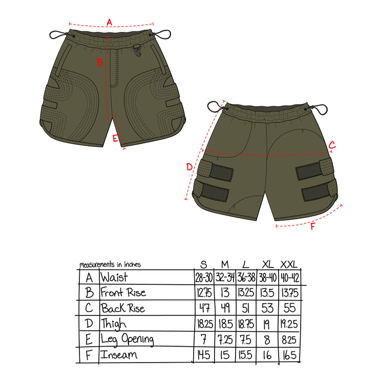 Tank Shorts- ARMY GREEN