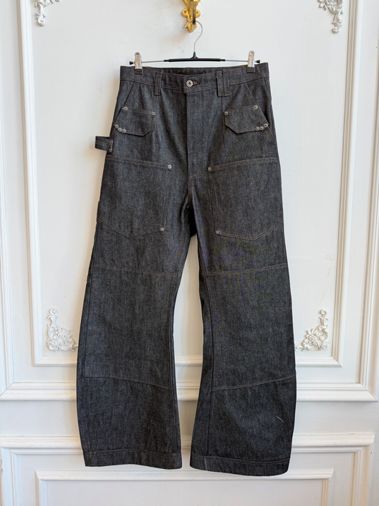 Black Selv. Rivet Pants - 32