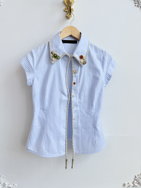 SS Womens Emb. Lasso Shirt Oxford