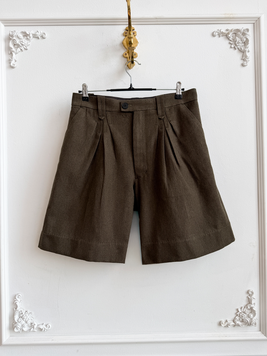Pleated Shorts HOPSACK - 34