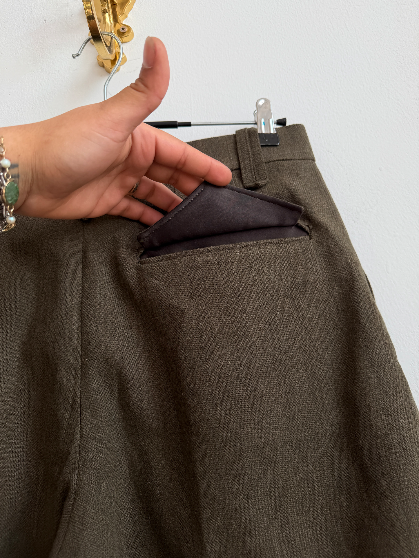 Pleated Shorts HOPSACK - 34