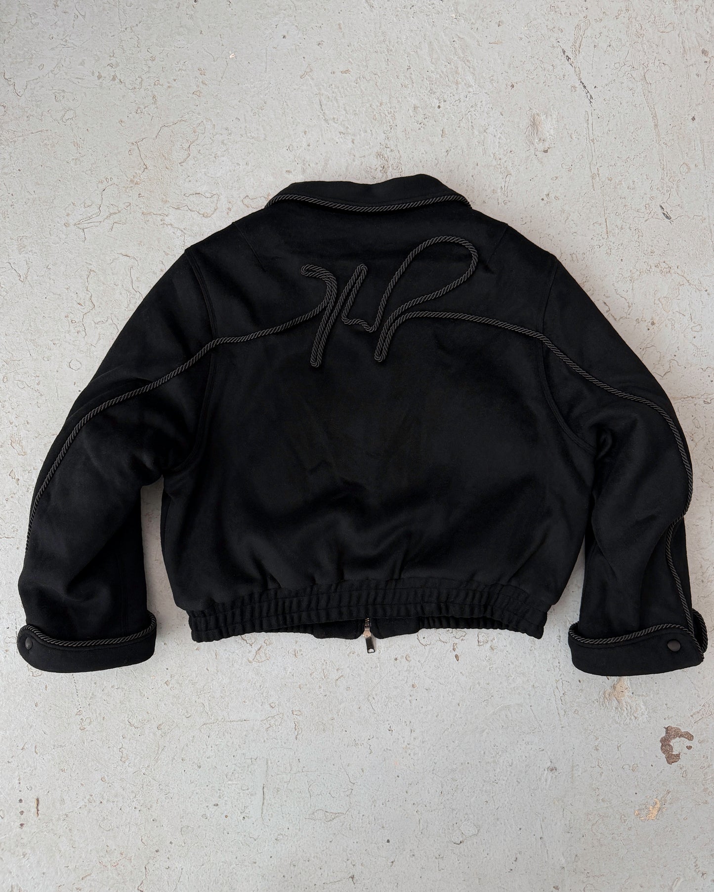 Wool Lasso Jacket-Black [L,XL,XXL]