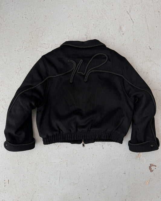 Wool Lasso Jacket-Black [L,XL,XXL]