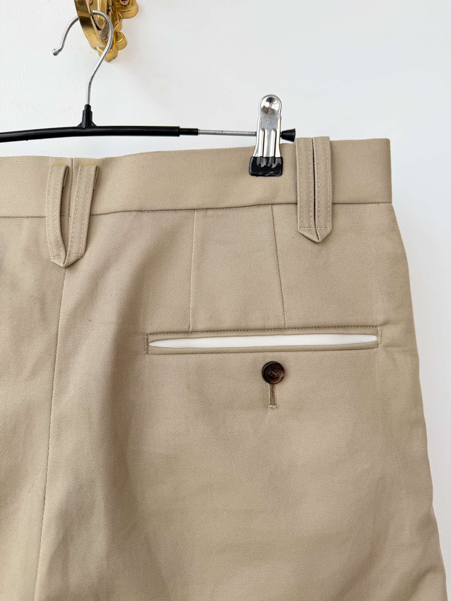 Double Wide Trousers Khaki-32