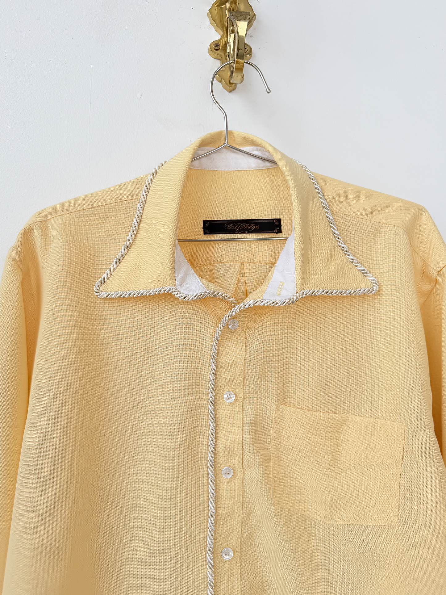 LS Emb. Lasso Shirt Yellow -  M