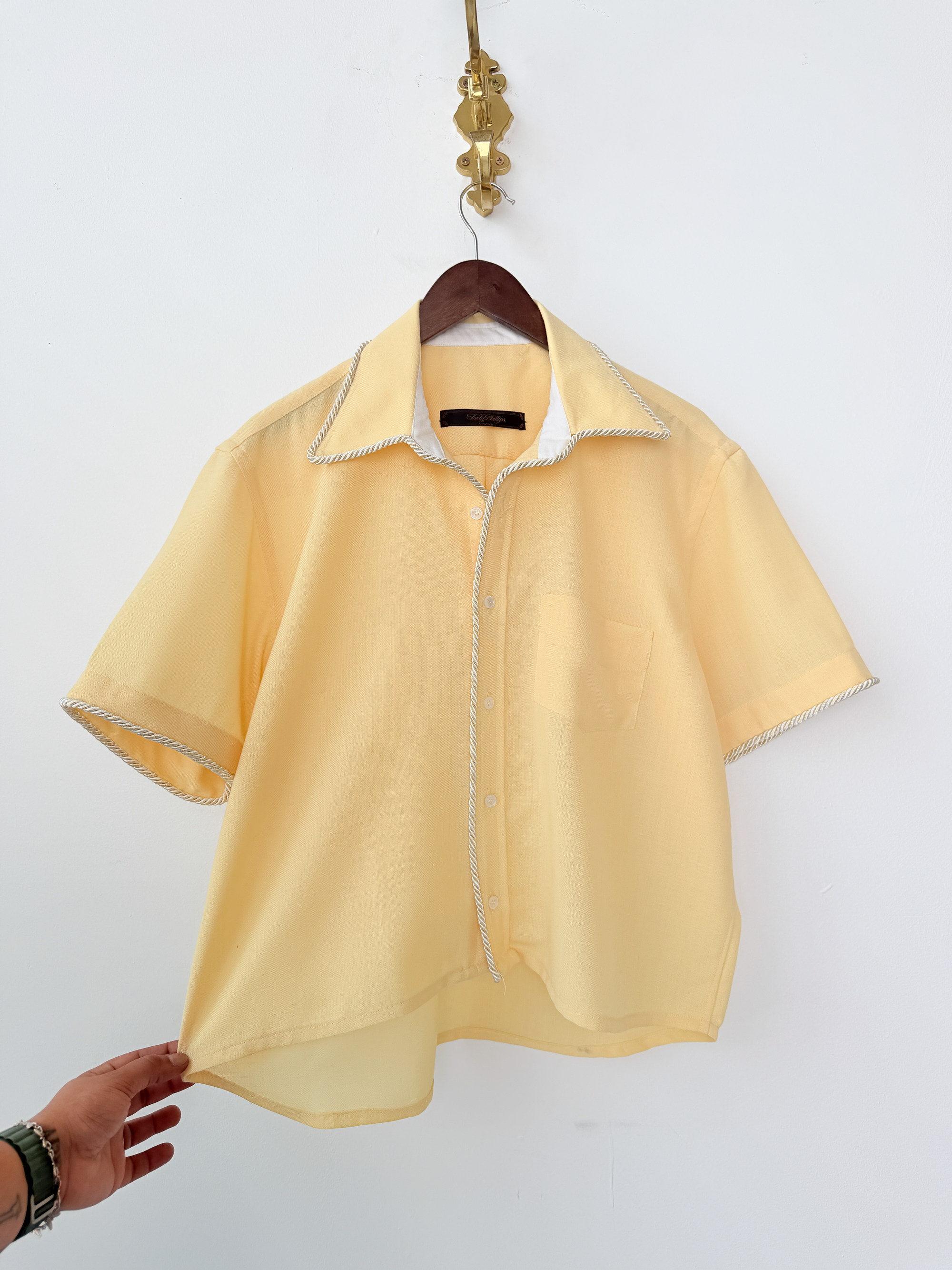SS Emb. Lasso Shirt Camp Yellow- M