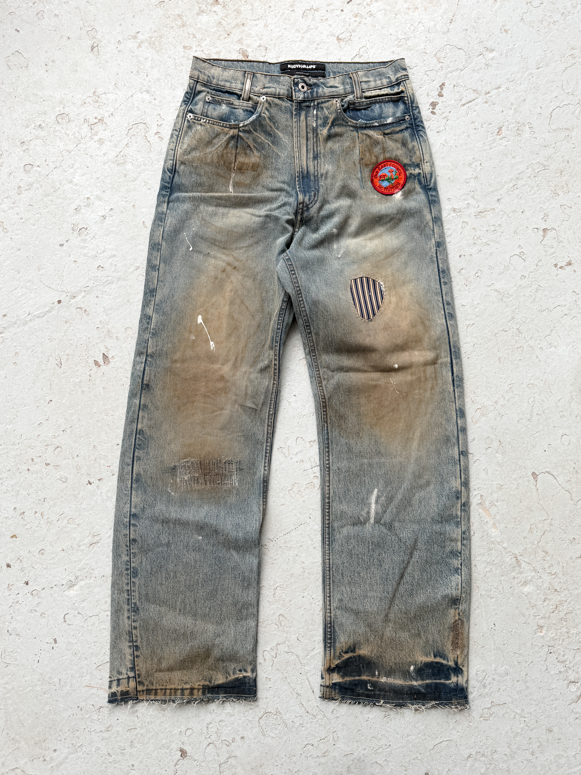 Travel Jeans Distressed Blue- 32
