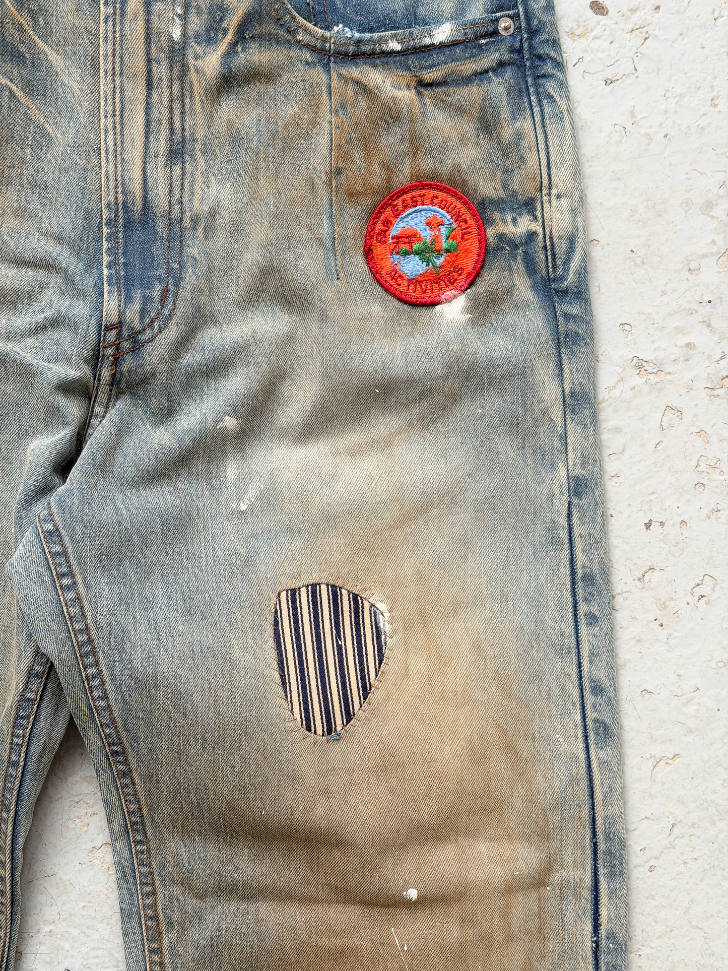 Travel Jeans Distressed Blue- 32