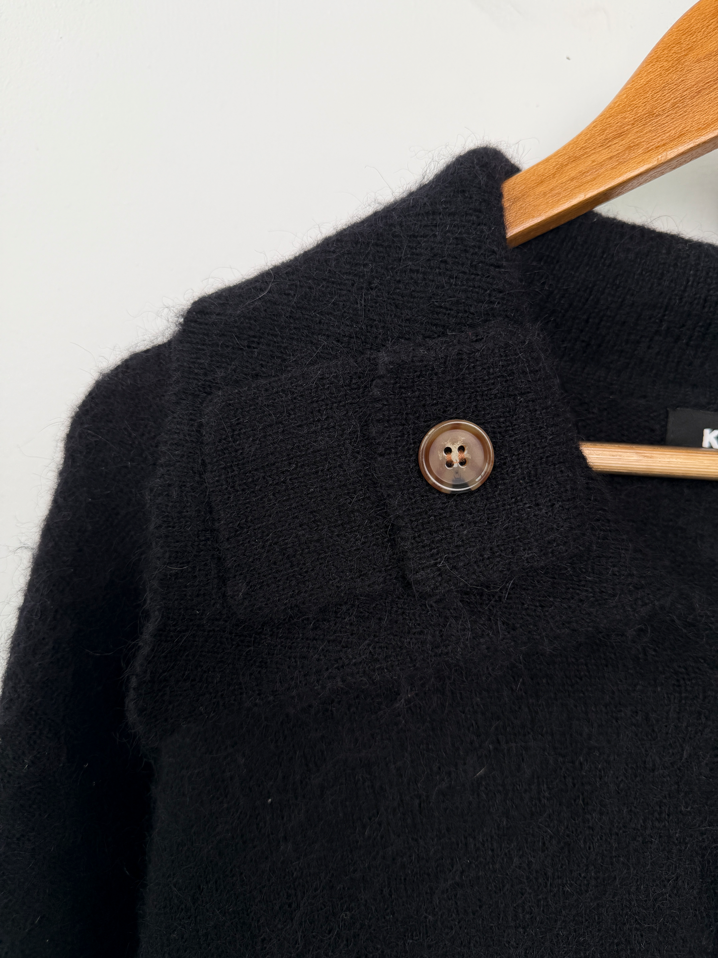 Mohair Cargo Cardigan Black - M