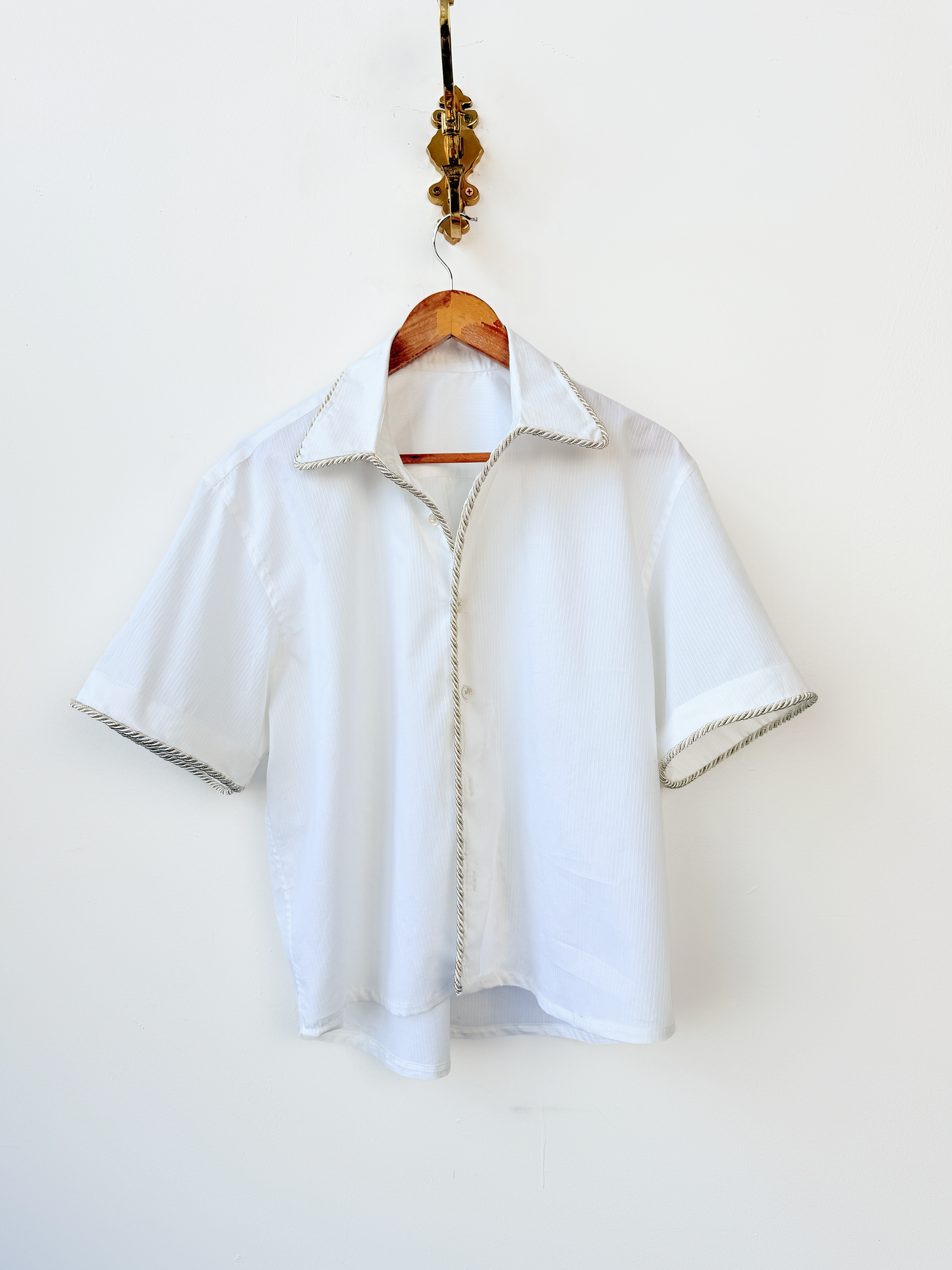 SS Lasso Shirt-Ivory Oxford- M