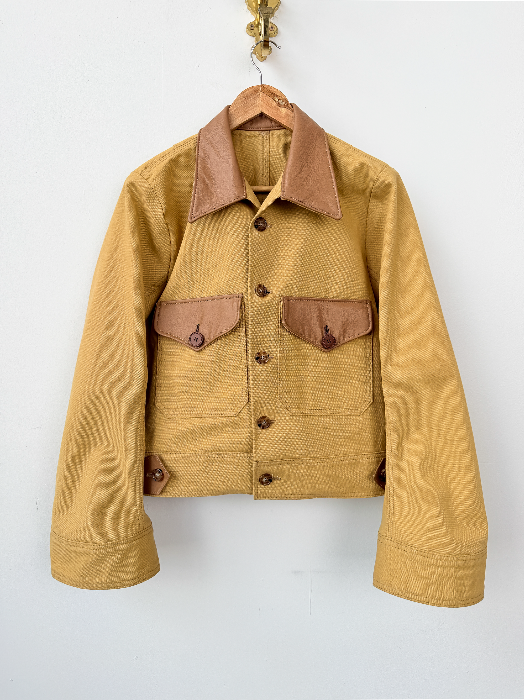 Tan Button Up Jacket- M