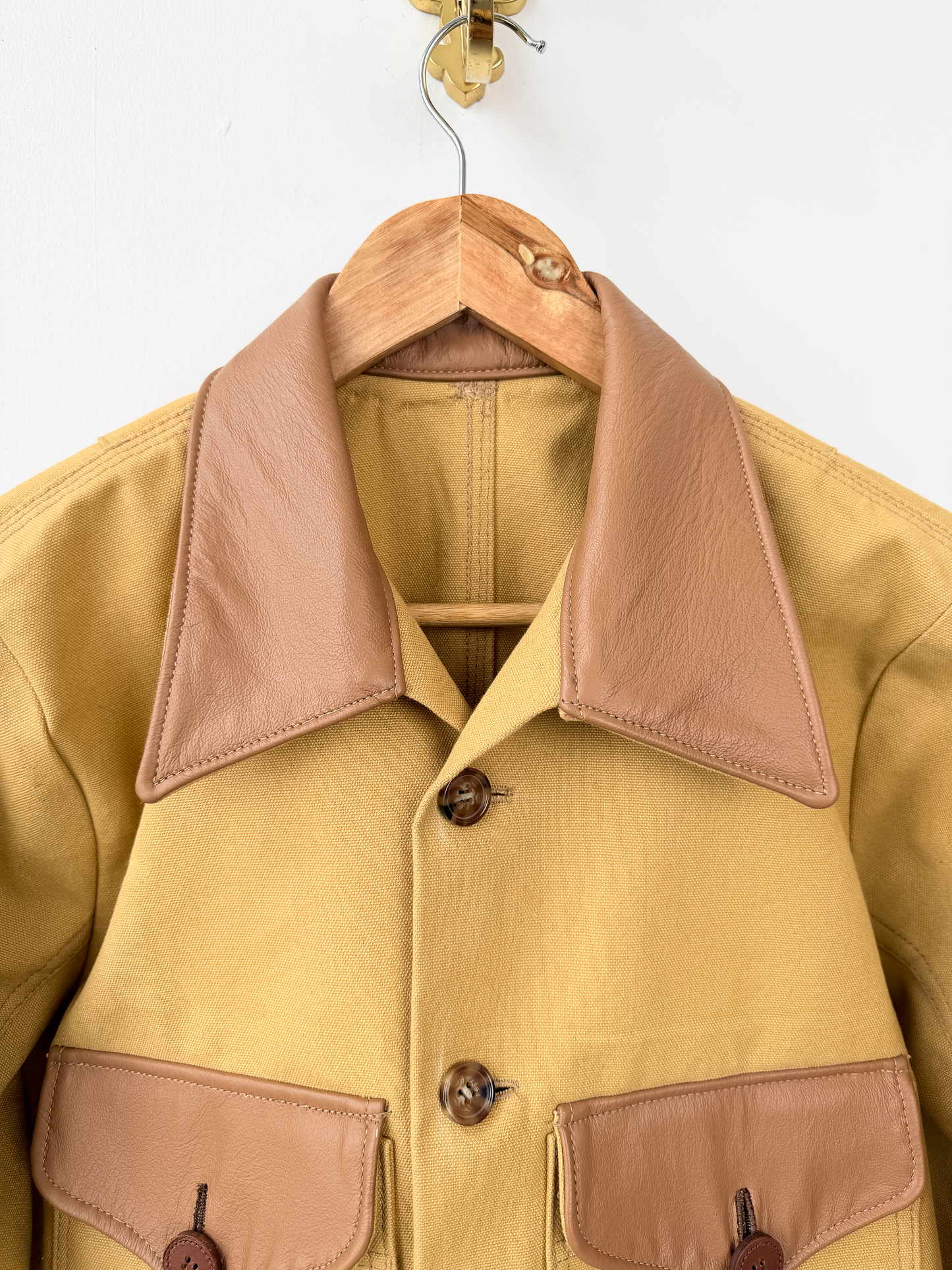 Tan Button Up Jacket- M