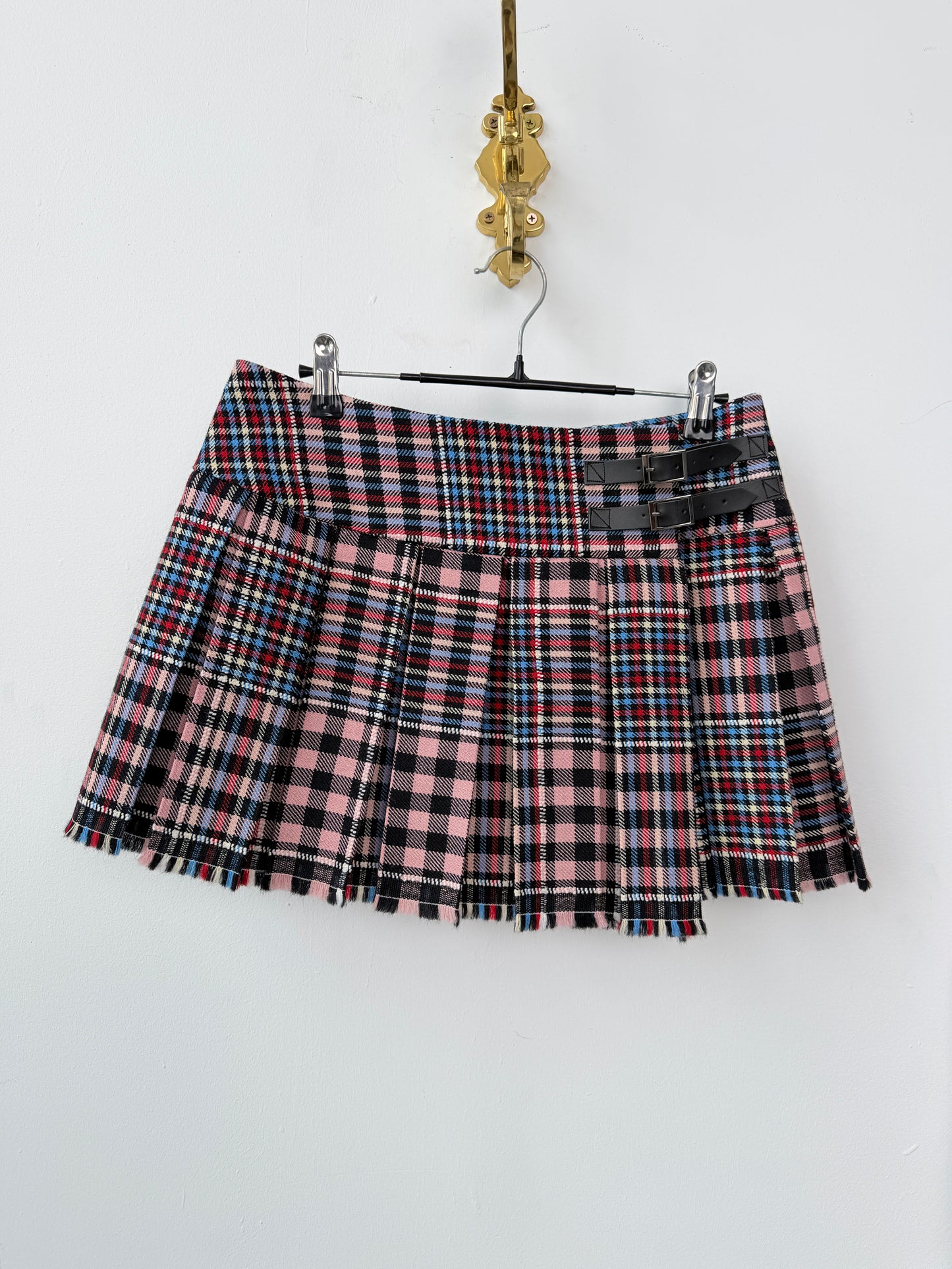 Plaid Skirt - Pink