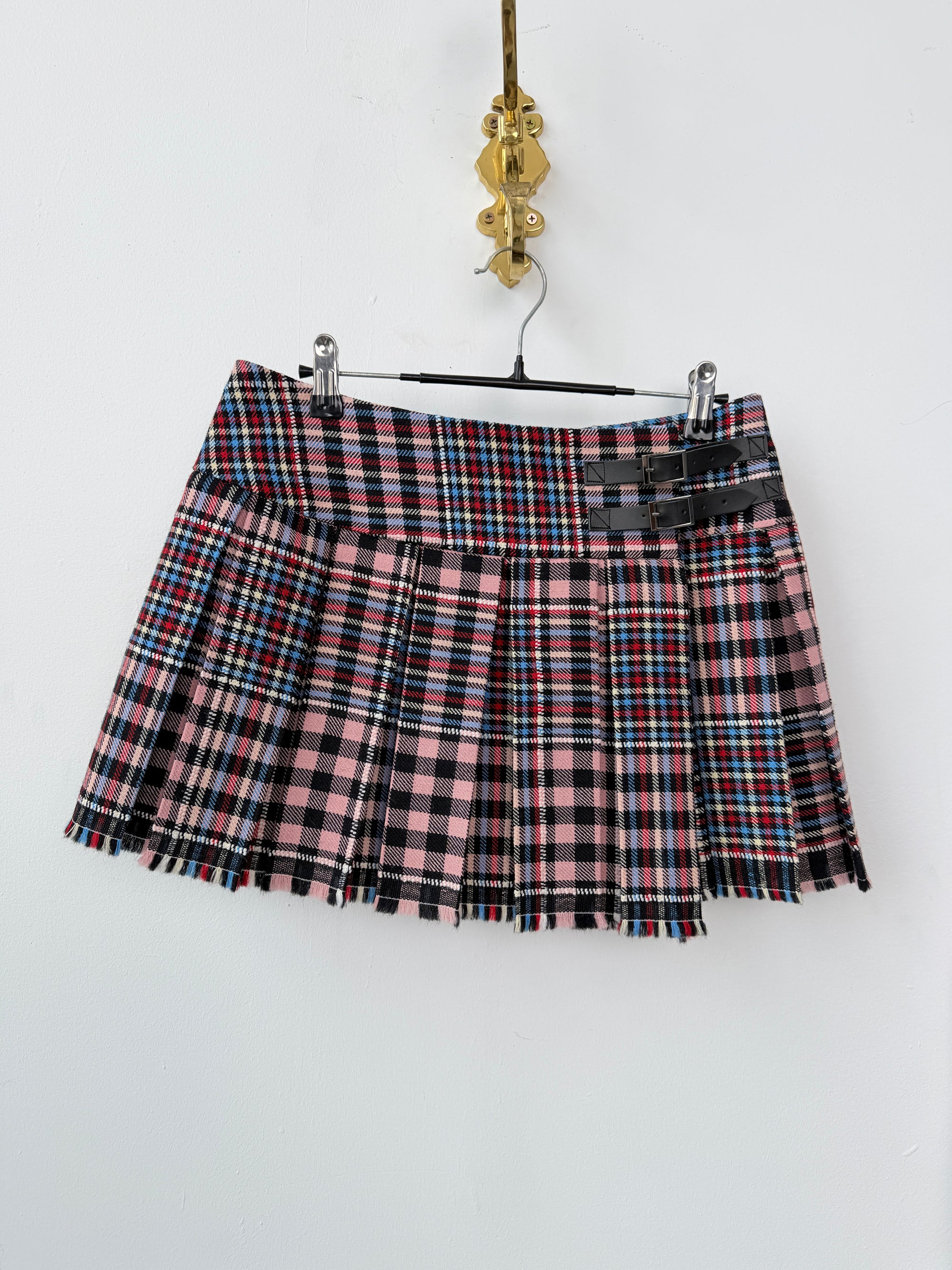 Plaid Skirt - Pink