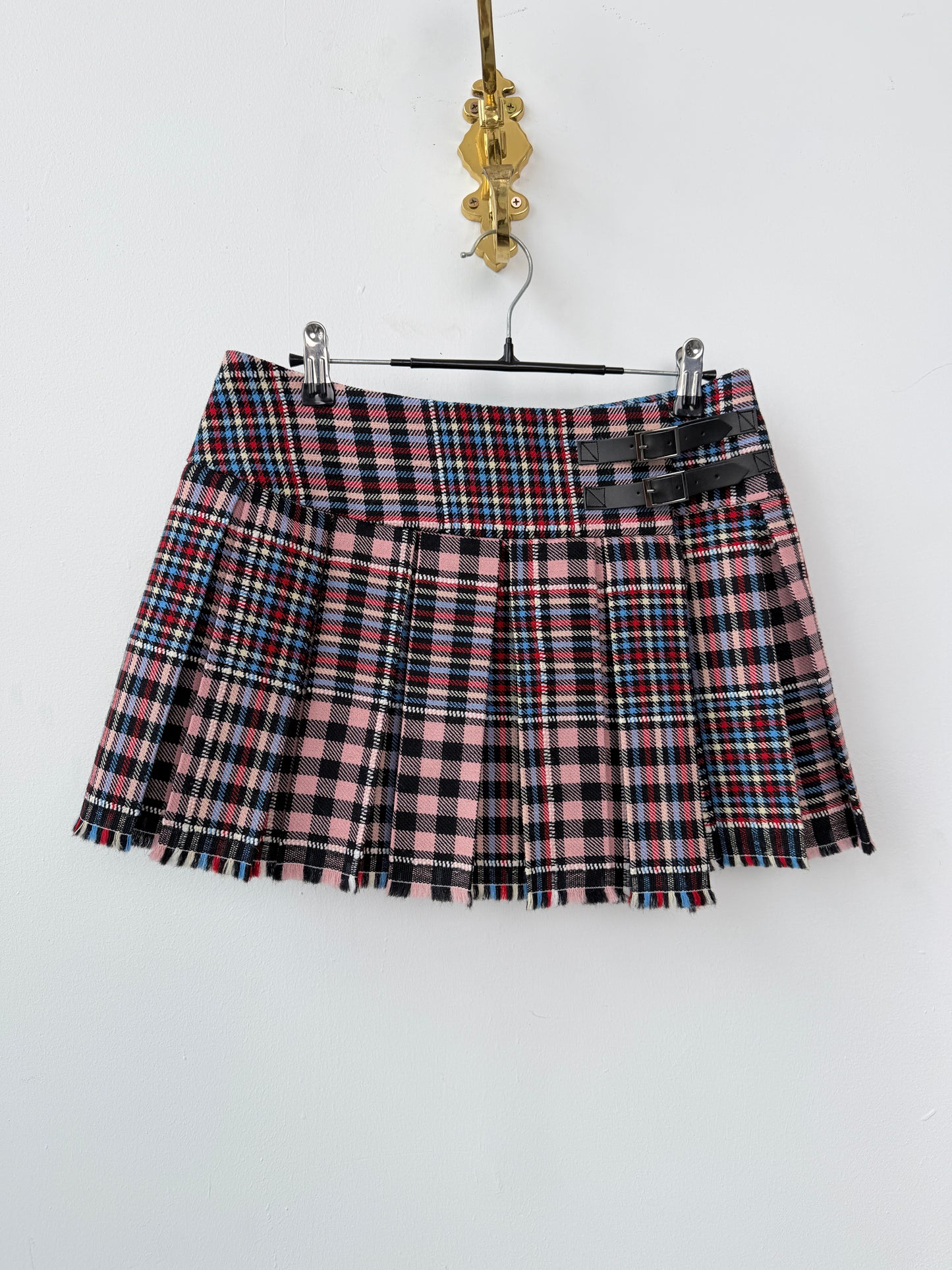 Plaid Skirt - Pink