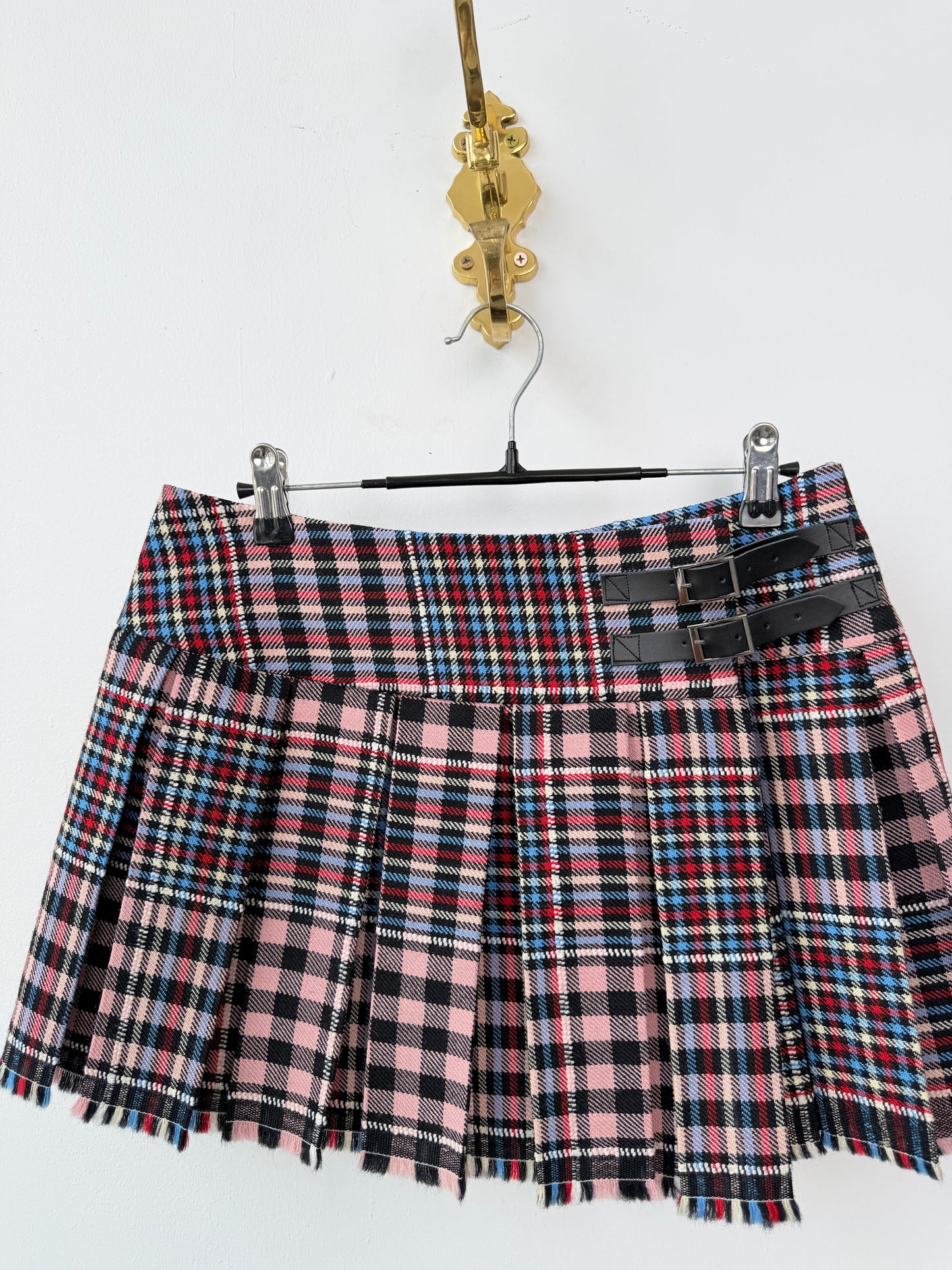 Plaid Skirt - Pink