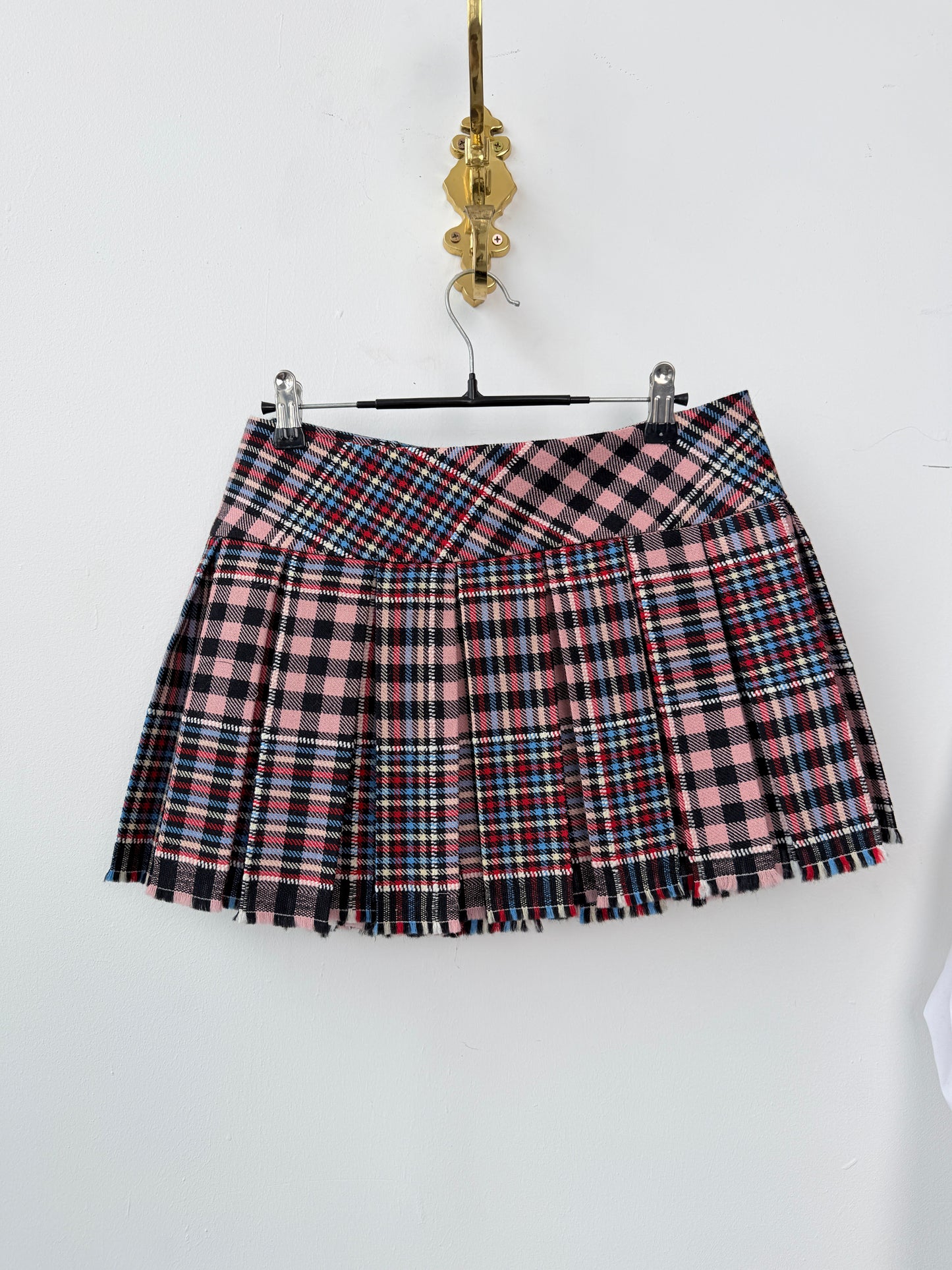 Plaid Skirt - Pink