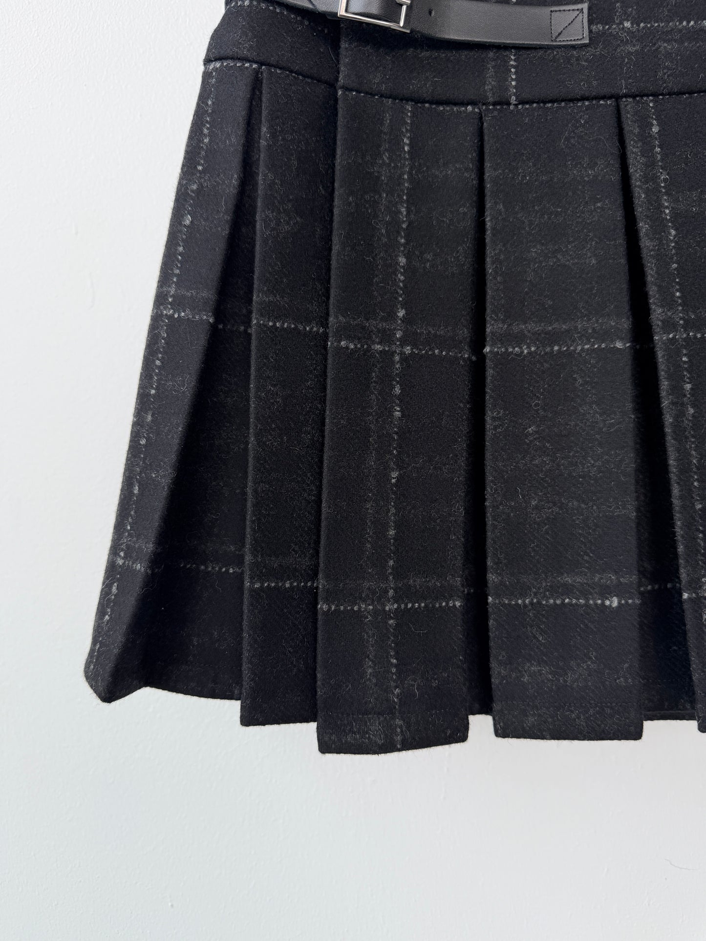 Plaid Skirt - Black