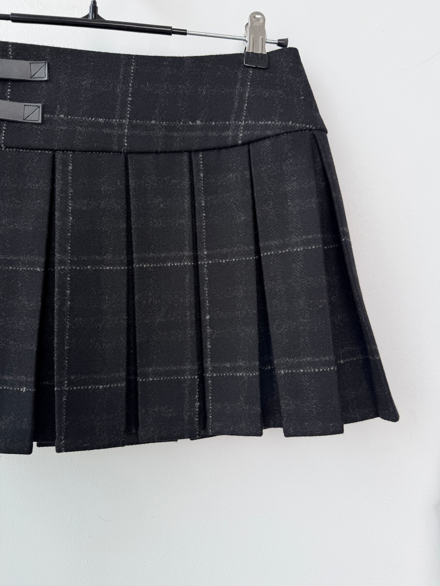 Plaid Skirt - Black
