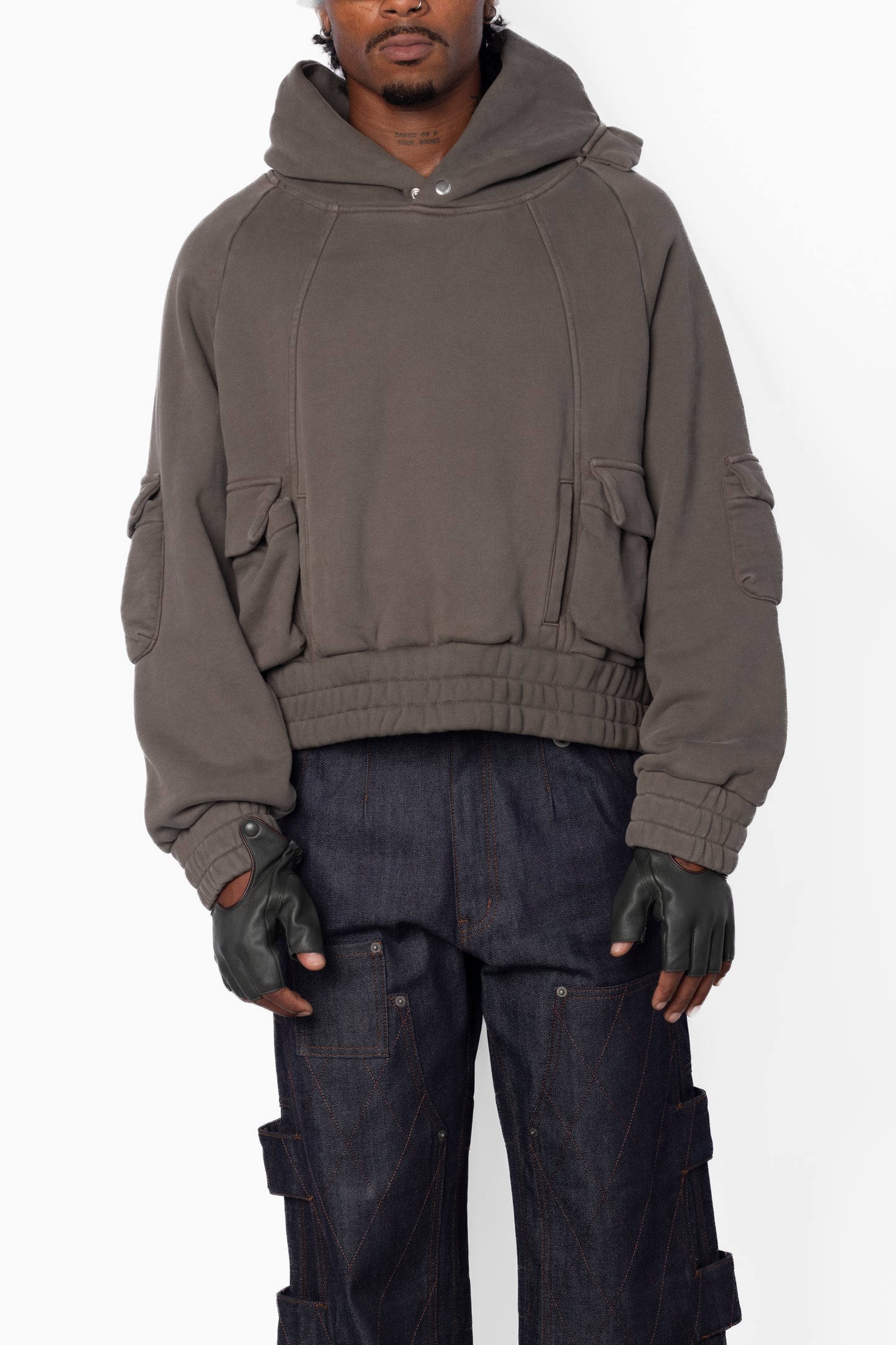 Pullover Cargo Hoodie - BB Blue