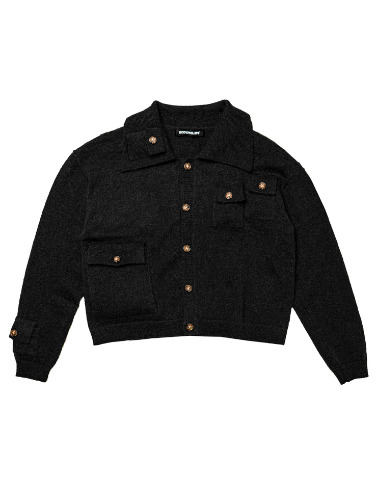 Mohair Cardigan BLACK