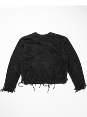 Netted Sweater BLACK