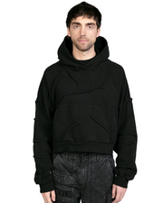 Wrinkle Hoodie-Black