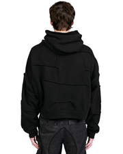 Wrinkle Hoodie-Black