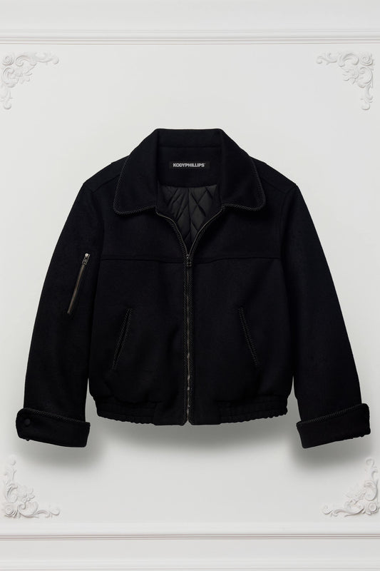 Wool Lasso Jacket- BLACK