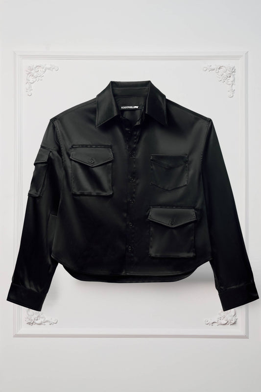Cargo Shirt- Satin