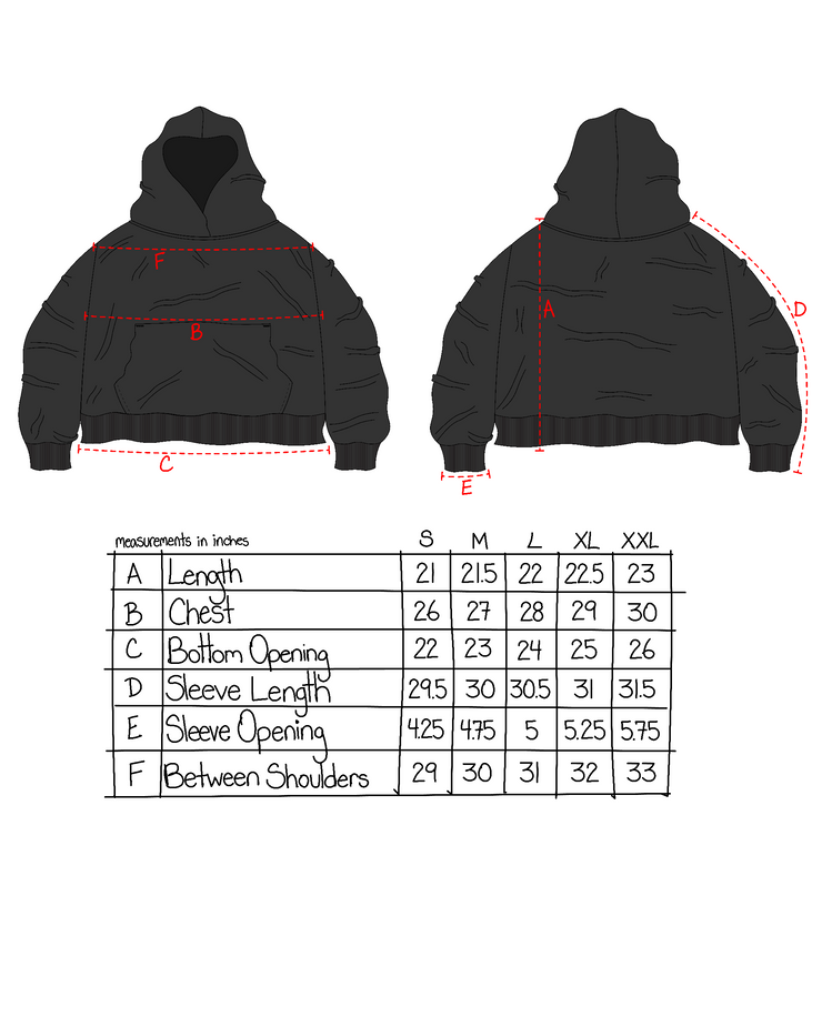 Wrinkle Hoodie-Black