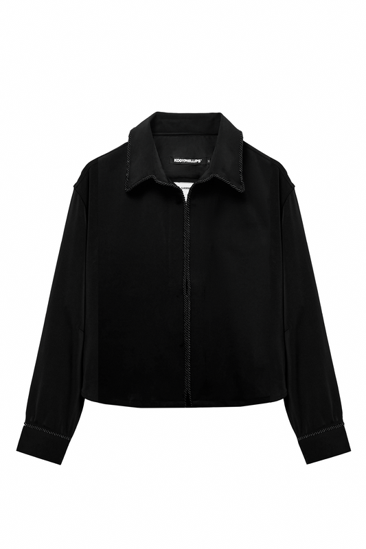 LASSO LONG SLEEVE - ALL BLACK [UNEMBELLISHED]