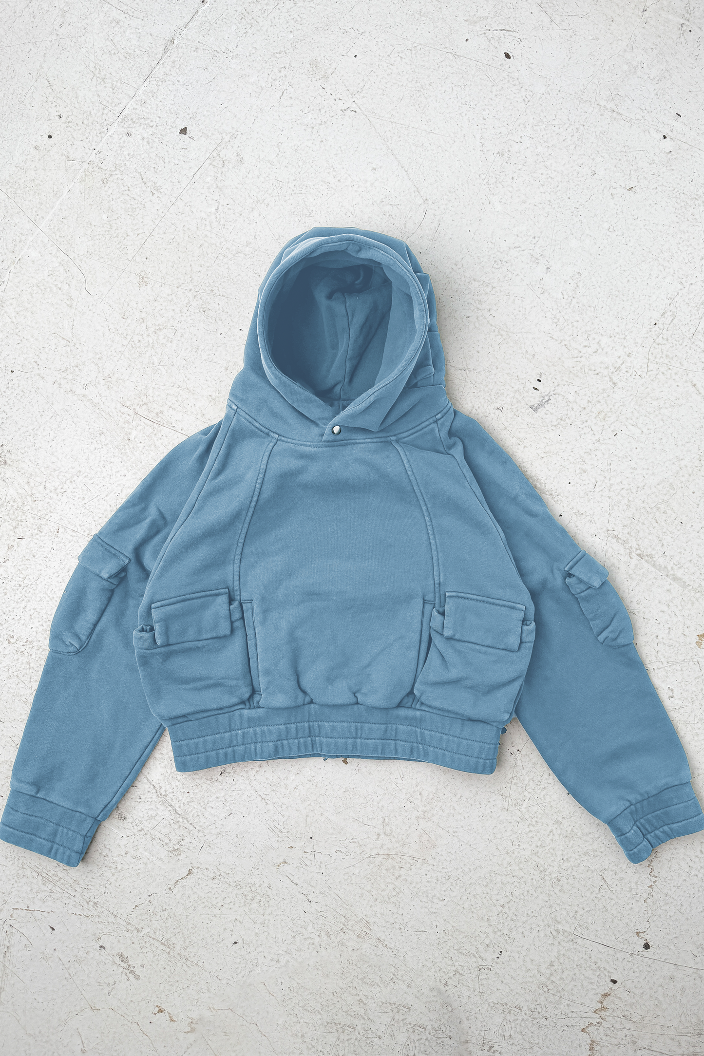 Pullover Cargo Hoodie - BB Blue