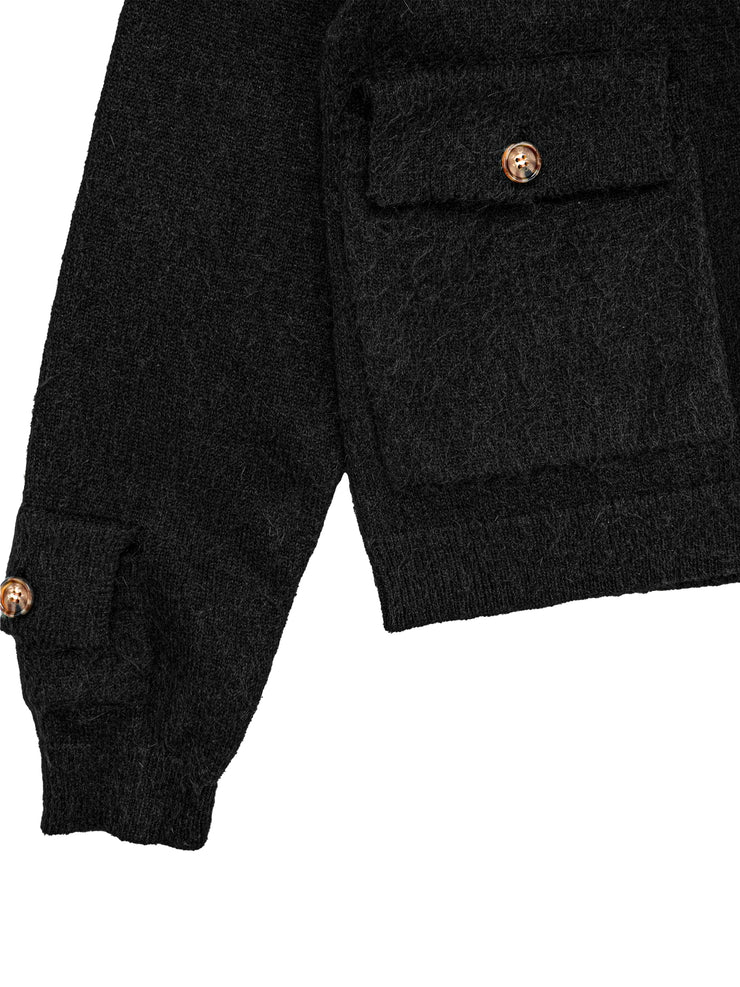 Mohair Cardigan BLACK