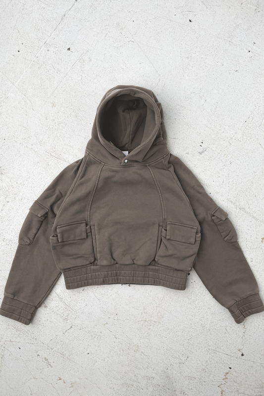 Pullover Cargo Hoodie - Sage