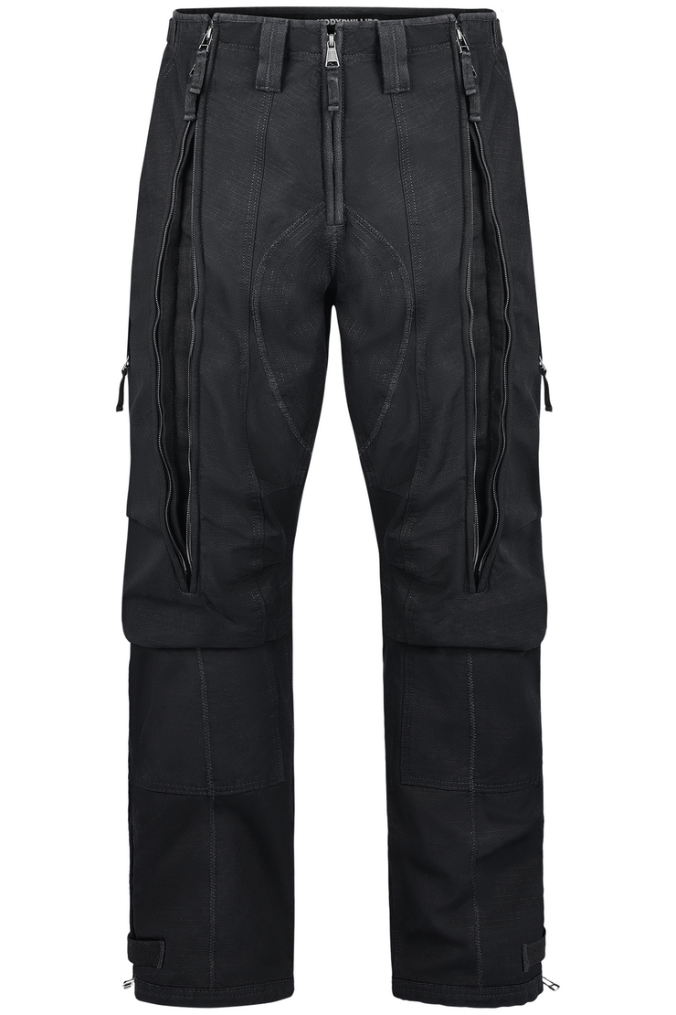 Zipper Pants-Black