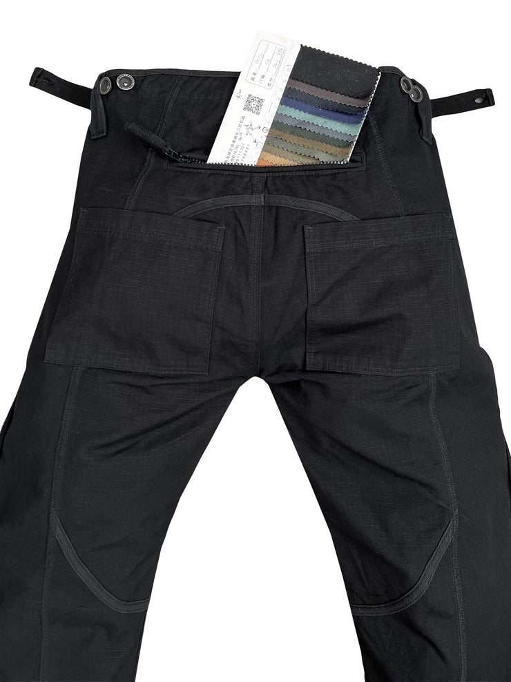 Zipper Pants-Black