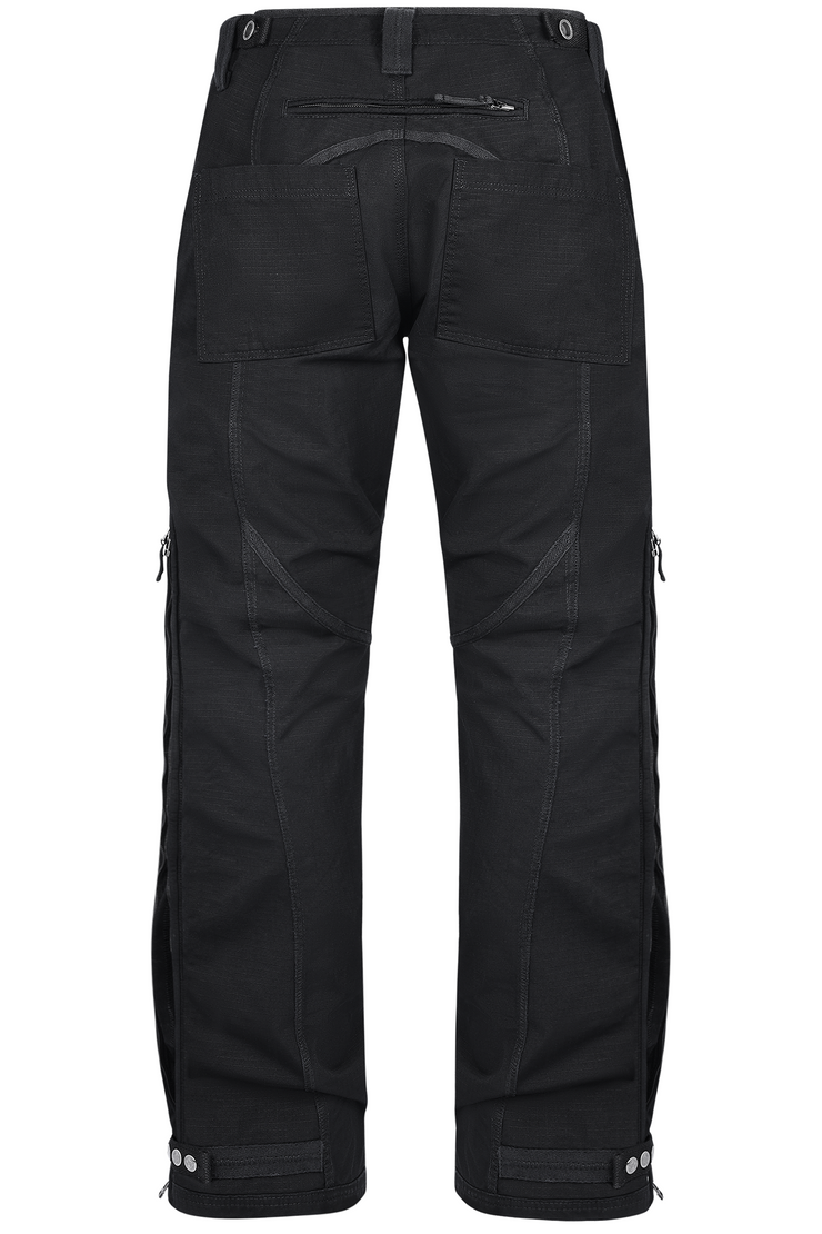 Zipper Pants-Black