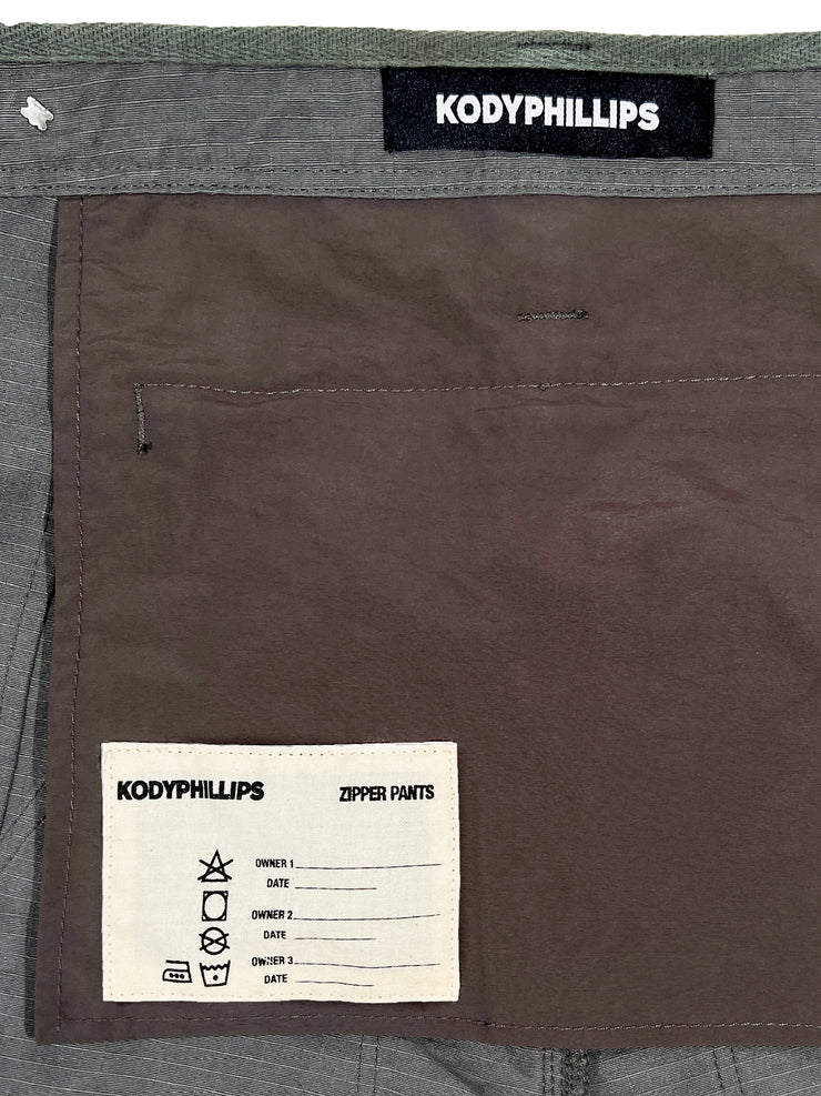 Zipper Pants-Black