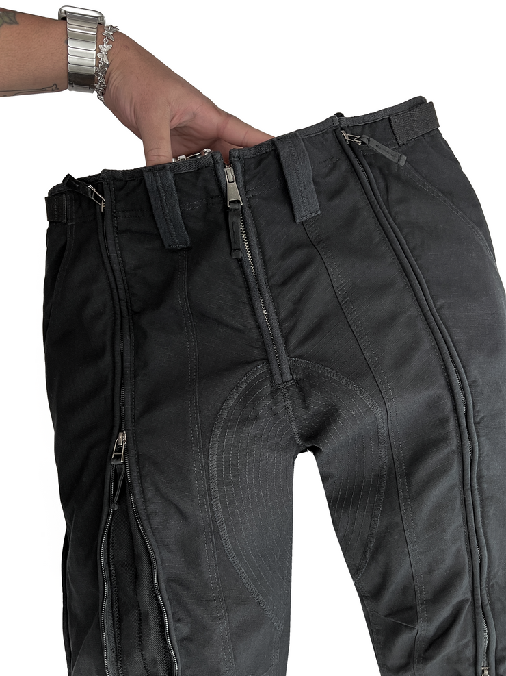 Zipper Pants-Black