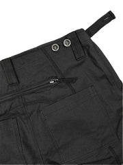 Zipper Pants-Black