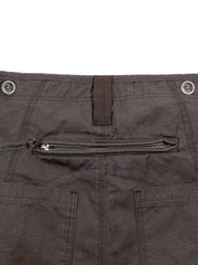 Zipper Pants-Brown
