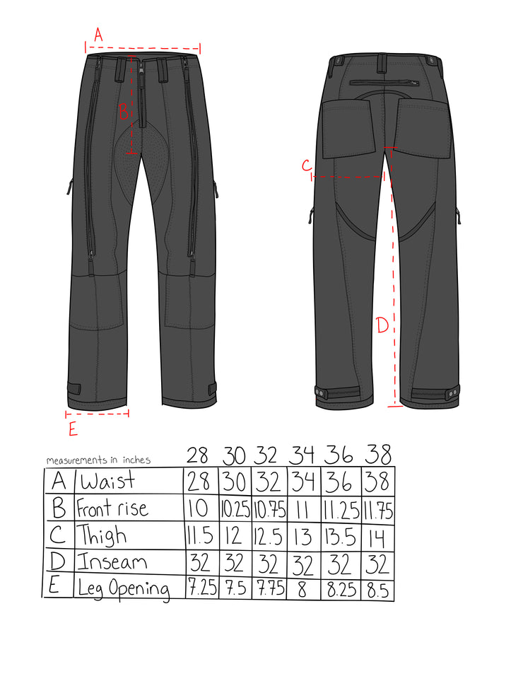 Zipper Pants-Black
